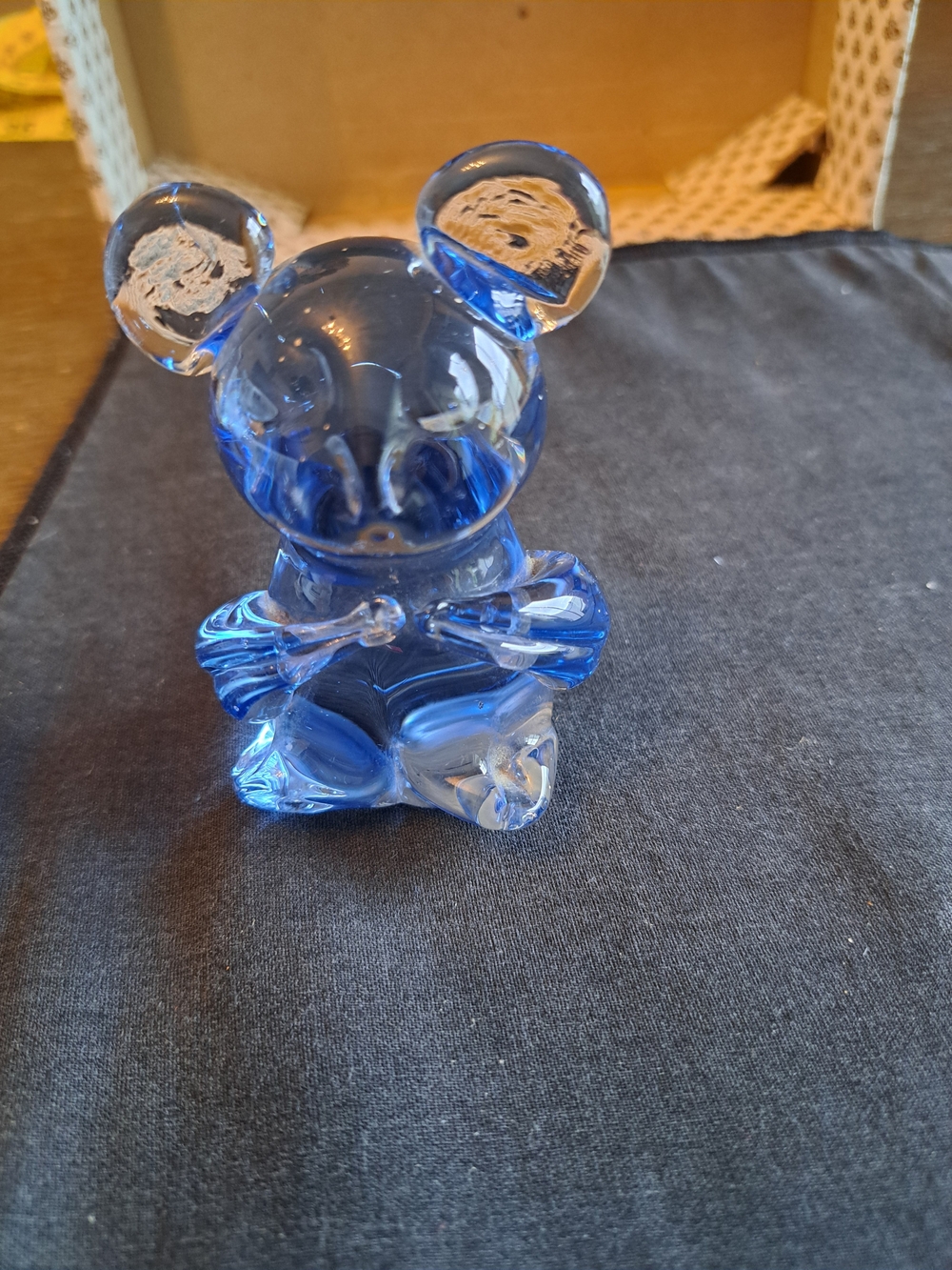 Blue Glass Koala Bear Figurine - Decorative Home Art